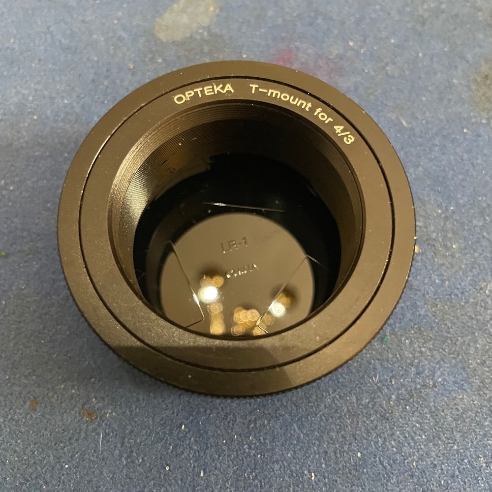 Opteka T-Mount Adapter for 4/3 Four Thirds System Olympus Cameras Black